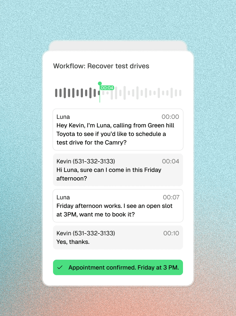 Outbound that books appointments illustration